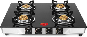 Pigeon Stainless Steel, Glass Manual Gas Stove