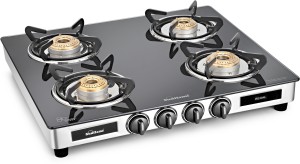 Sunflame Regal Glass, Stainless Steel Manual Gas Stove