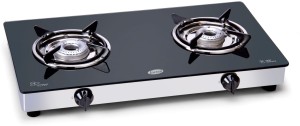 GLEN Glass Cooktop Stainless Steel Manual Gas Stove