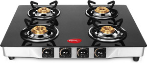 Pigeon Blackline Square Glass, Stainless Steel Manual Gas Stove