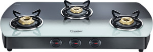 Prestige Premia Glass, Aluminium Manual Gas Stove