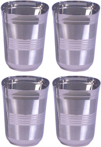 Dynore Set of 4 matt rings Glass Set