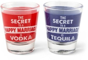 Happily Unmarried Glass Set