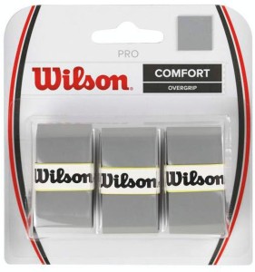 wilson pro comfort smooth tacky(grey, pack of 3)