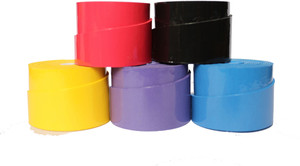Billiedge Badminton/tennis over Grip (Pack of 5) Assorted colour Extra Tacky Grip