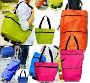 Prostuff Delux Foldable Shopping Trolley Or Hand Carry Grocery Bag