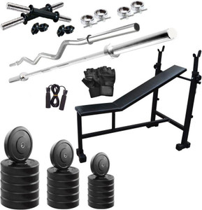 Star X 50 KG HOME GYM COMBO WITH ADJUSTABLE BENCH Gym