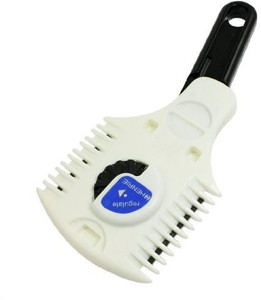 Dragonmarts Co. Ltd. / Uxcell Uxcell Plastic Double Sided Hair Razor Thinning Comb, Black White, 0.12 Pound
