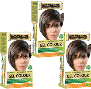 Indus Valley Organically Natural Gel Medium Brown 4 00 Pack Of 3