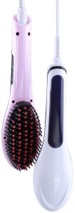 VibeX ® Fast and Easy to Use- Natural Straight Hair Result, Detangling Hair Brush- Anion Hair Care-Anti Scald, Massage Professional Look™ -Type-099 Hair Straightener