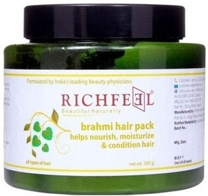 Foxyin  Buy Richfeel Naturals Brahmi Hair Pack Of 3 online in India on  Foxy Free shipping watch expert reviews