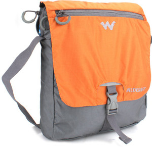 Buy Wildcraft Men Orange Grey Messenger Bag Orange Online
