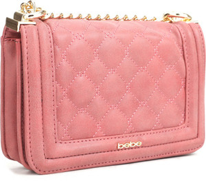 bebe Pink Sling Bag WBE02 271 Pink Pink Price in India