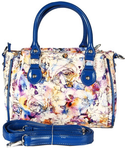 Buy Bagmire Women Blue Beige Hand held Bag Blue Cream Online