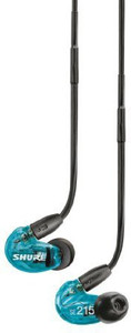 Shure Se215Ltd Limited Edition Sound Isolating Earphones With Enhanced Bass, Blue Headphones