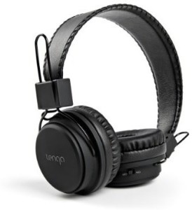 Tenqa Remxd On-Ear Wireless Bluetooth Headphones With Mic, Black Wired bluetooth Headphones