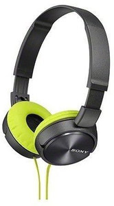 Sony Dynamic Closed-Type Headphones Mdr-Zx310-H Lime /Gray Headphones