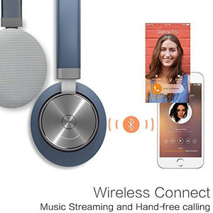 Mipow M3 Bluetooth Wireless Over The Ear Headphone With Build In Retractable Audio Cable, Microphone With Noise Cancellation For Hands-Free Wired bluetooth Headphones