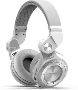 Bluedio T2 Plus White Wired & Wireless bluetooth Headphones