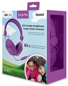 Isound Dghp-5540 Kid Friendly Headphones With Mic And Music Volume Headphones