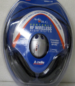 Audiobug Audio Bug Portable Rf Wireless Audio System Wired bluetooth Headphones