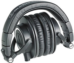 Audio Technica Ath-M50X Professional Studio Headphones () Deluxe Bundle Headphones