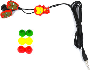 Kuhu Creations Super Hero Iron Man Style Earphone with Earbuds Wired Headphones