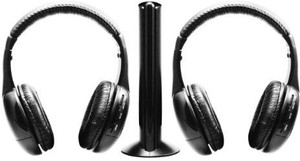 Sentry wireless headphones with transmitter clearance