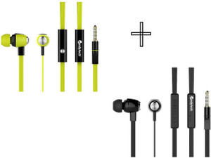 Candytech HF-S-30-GN+HF-S-30-VC-BK Wired Headphones