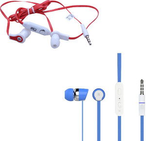 Candytech HF-S-20-BU+HF-FW-RD Wired Headphones