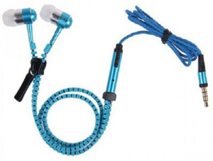 Suroskie high quality zipper earphone Wired Headphones