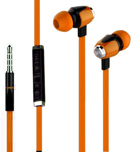 Joy METAL FINISH Universal HiFi Noise-Isolating High Bass In-Ear Piston Earphone with 3.5mm Jack With Mic Wired Headset With Mic