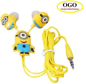 OGO Despicable Me Stuart | Minions - Earphones With 3.5 Mm Universal Jack Wired Headphones