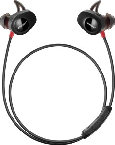 bose soundsport pulse bluetooth headset with mic(red, in the ear) 762518-0010