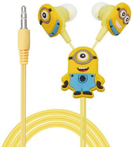 ShoppingKiSite Minion Cartoon Earphone for Android Mobile,Windows Phone,iPhone and Media Player Headphones