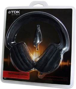 Tdk Life On Record Mpi110 Over-Ear Headphones With In-Line Microphone And Smartphone Control Headphones