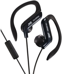 JVC America Haebr80B Sport Earclip W/Mic&Remote Blk Headphones