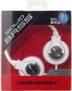 Audio Technica Solid Bass Portable Headphone Ath-Ws33X Wh (Japan Import) Headphones