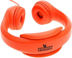 Kidrox Volume Limited Wi Headphones For Kids - Orange Headphones