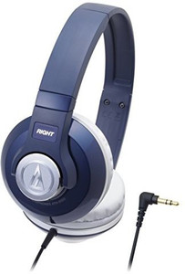 Audio Technica Street Monitoring Portable Headphone Ath-S500 Nv (Navy) Headphones