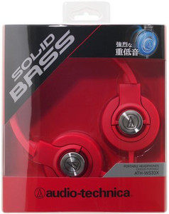 Audio Technica Solid Bass Portable Headphones | Ath-Ws33X Rd (Japan Import) Headphones