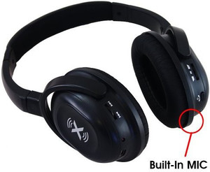 Axess Hpbt-604Blk-Wireless Bluetooth Stereo Headphones With Built-In Microphones Wired bluetooth Headphones