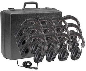 Califone 3068-12 Twelve(12) Switchable Stereo/Mono Headphones For Classroom, Teachers & Students Headphones
