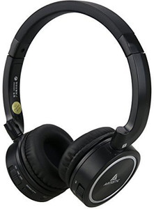 Artiste Wireless Bluetooth Headphones, Abh102 Over-Ear Stereo Hifi Noise Cancelling Headset With Microphone For Cellphone Computer(Black And ) Wired bluetooth Headphones