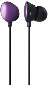 Maxell High-Quality Sound Canal Type Earphone Amethyst Hp-Cn14-Pu Wired Headphones