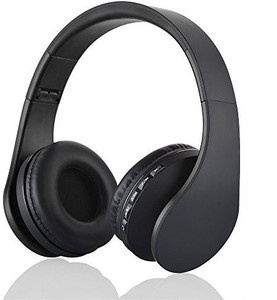 Esonstyle Foldable Wireless Bluetooth Over-Ear Stereo Headphone Headset Earphones, Stereo Audio With Hands-Free Calling Function Audio Cable Included (Black) Wired bluetooth Headphones