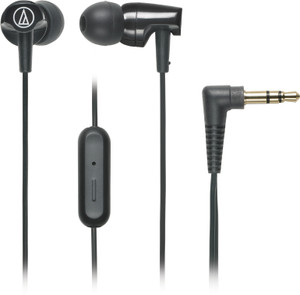 Audio Technica ATH CLR100iS BK Wired Headset With Mic