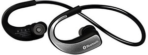 Sunorm Sunorm Bluetooth 4.0 Sport Headset Wireless Headphones with Microphone for Sport Running Noise Cancelling Earbud Earphone for Cell Phone (Silver) Headset with Mic