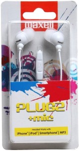 Maxell Plugz  Wired Headset With Mic