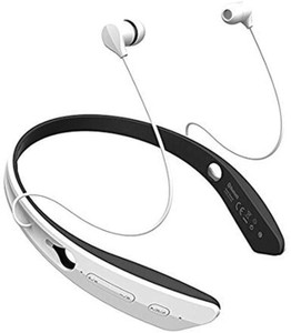 JT BM-170 Bluetooth Stereo Sports/Running & Gym/Exercise Ear buds Music Ultra-light Neckband -White/Black Headphones